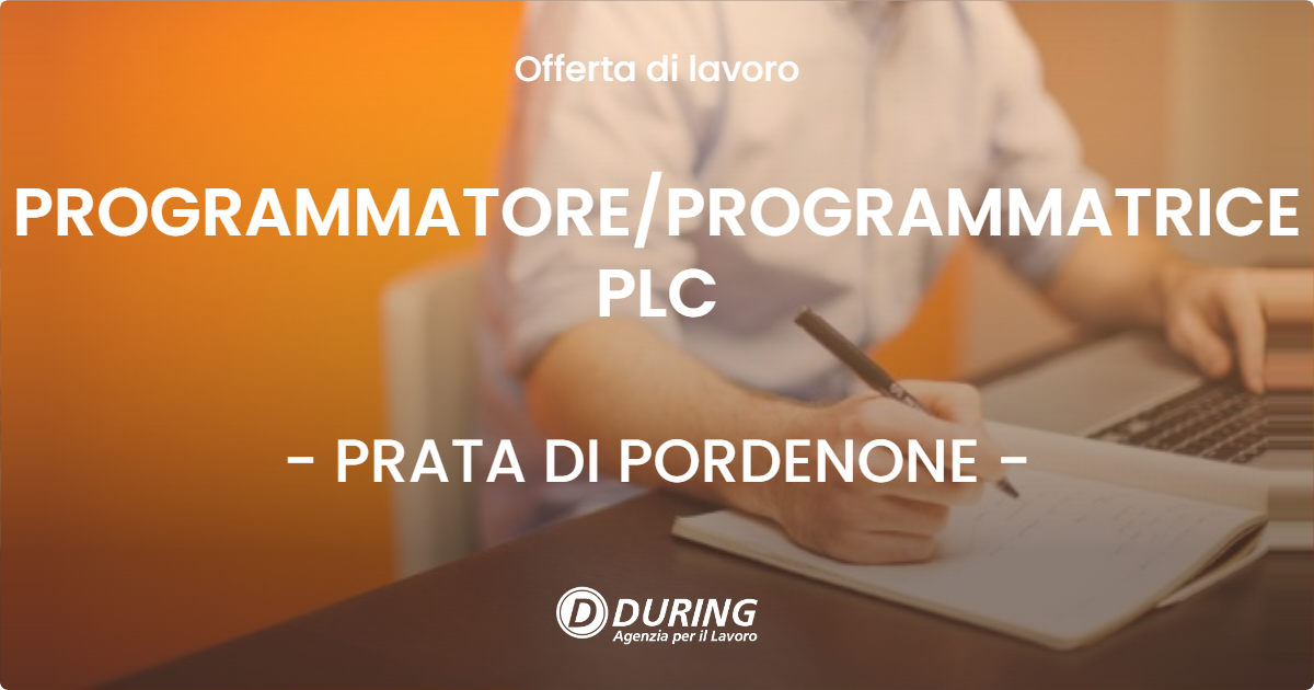 OFFERTA LAVORO - PROGRAMMATORE/PROGRAMMATRICE PLC - PRATA DI PORDENONE (PN)