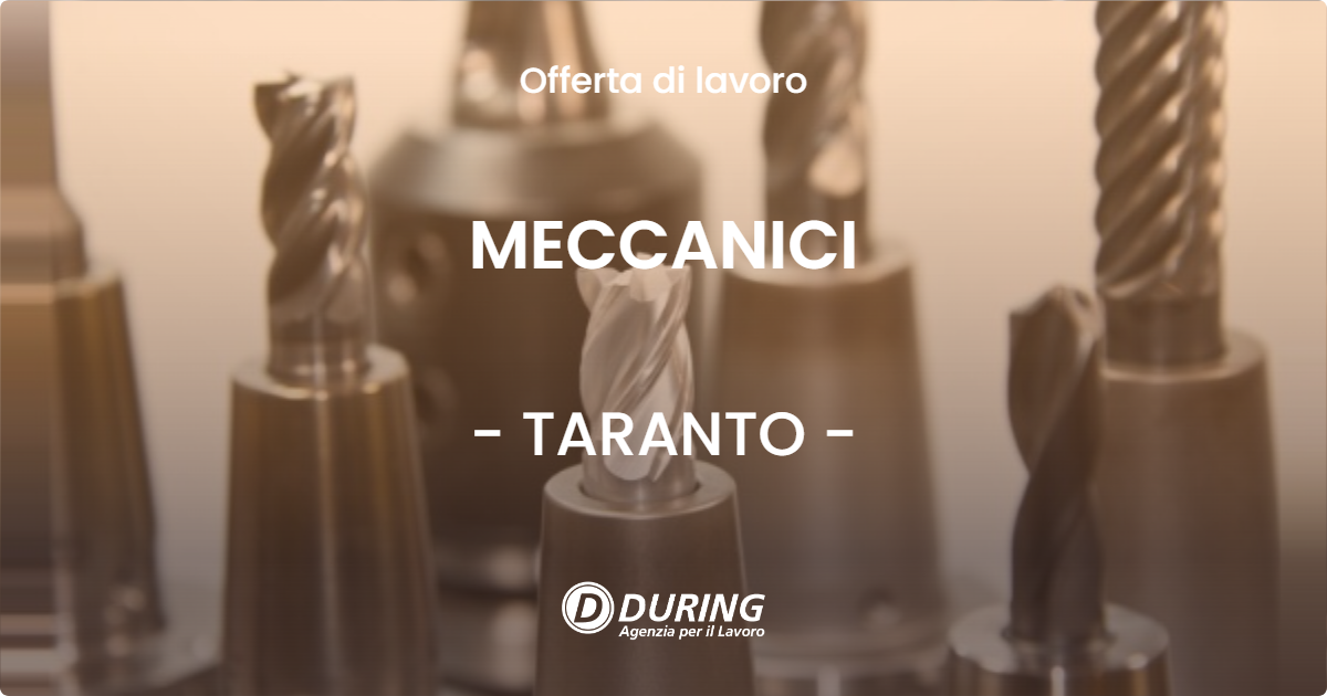 OFFERTA LAVORO - MECCANICI - TARANTO (TA)
