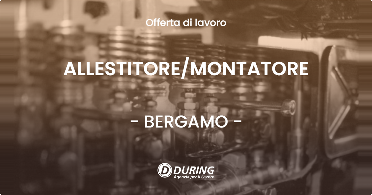 OFFERTA LAVORO - ALLESTITOREMONTATORE - BERGAMO