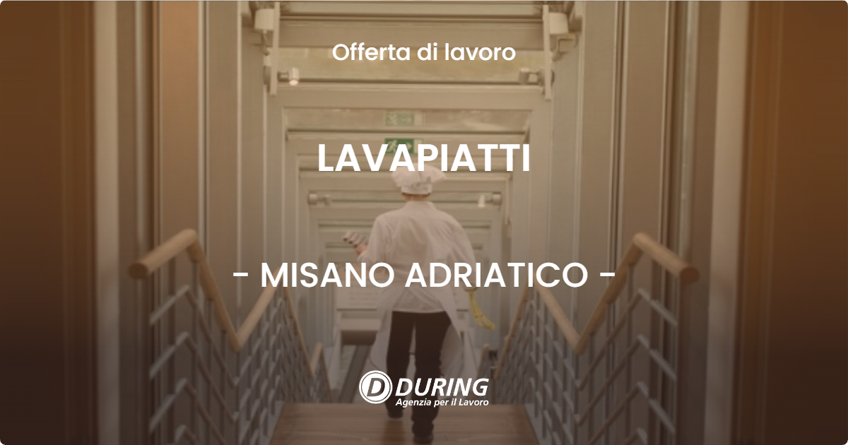 OFFERTA LAVORO - LAVAPIATTI - MISANO ADRIATICO
