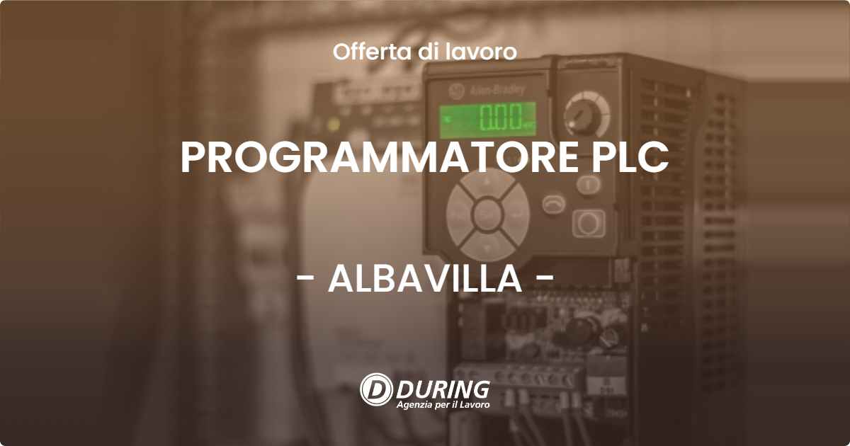 OFFERTA LAVORO - PROGRAMMATORE PLC - ALBAVILLA (CO)